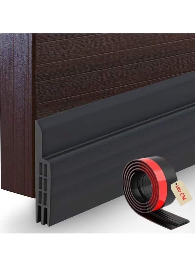 Door Bottom Protective Seal Strip Insulating Wind, Dust, Noise, Weather Factors, and Heat Blocking, 100cm Length Seal Strip Suitable for Doors Inside and Outside - Image 1