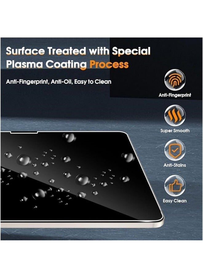 【1 Pack】 Privacy Screen Protector Compatible with iPad Air 13-inch (M2) 2024, Anti-Spy Tempered Glass, 9H Hardness Anti-Scratch - Image 5