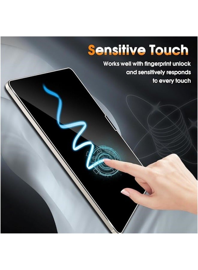 【1 Pack】 Privacy Screen Protector Compatible with iPad Air 13-inch (M2) 2024, Anti-Spy Tempered Glass, 9H Hardness Anti-Scratch - Image 4