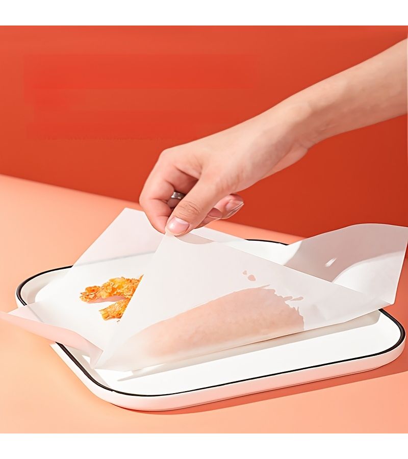 Retro Newspaper Silicone Non-Stick Baking Paper 50pcs 9.84x9.84inch Cuttable - Image 4