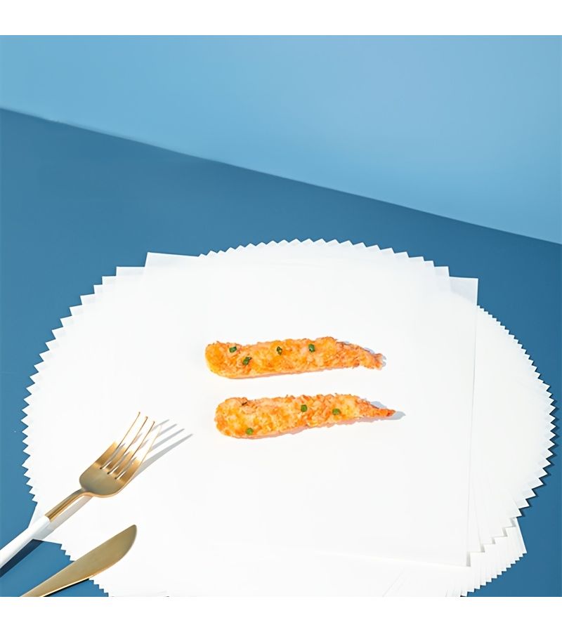 Retro Newspaper Silicone Non-Stick Baking Paper 50pcs 9.84x9.84inch Cuttable - Image 3