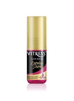 VITRESS Vitress Keratin Shine Hair Serum - with Pro-Vitamin Keratin Complex - Instantly Shines and Smoothes Hair - Helps Repair Damage - 30ml 
