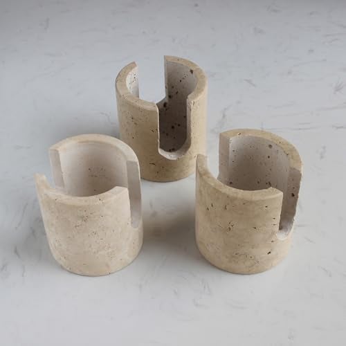 Nawgnail Natural Marble Travertine Sponge Holder for Kitchen Counter, Drying Rack, Sponge Caddy for Sink Organizer - Beige Travertine - Image 4