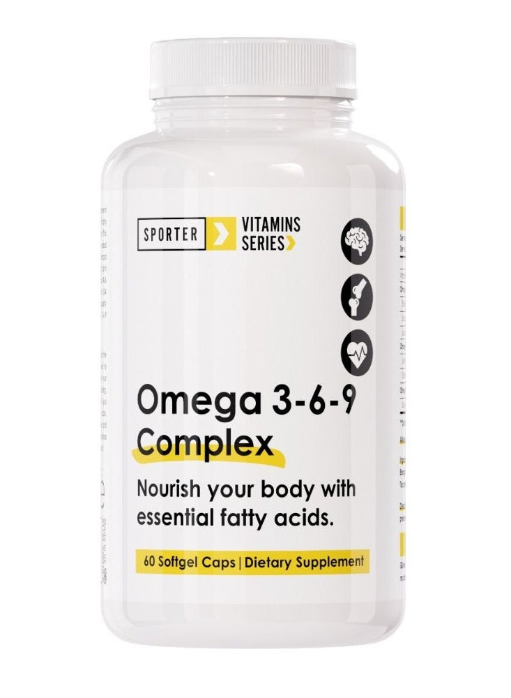 SPORTER Omega 3-6-9 Complex 1000mg 60 Tablets