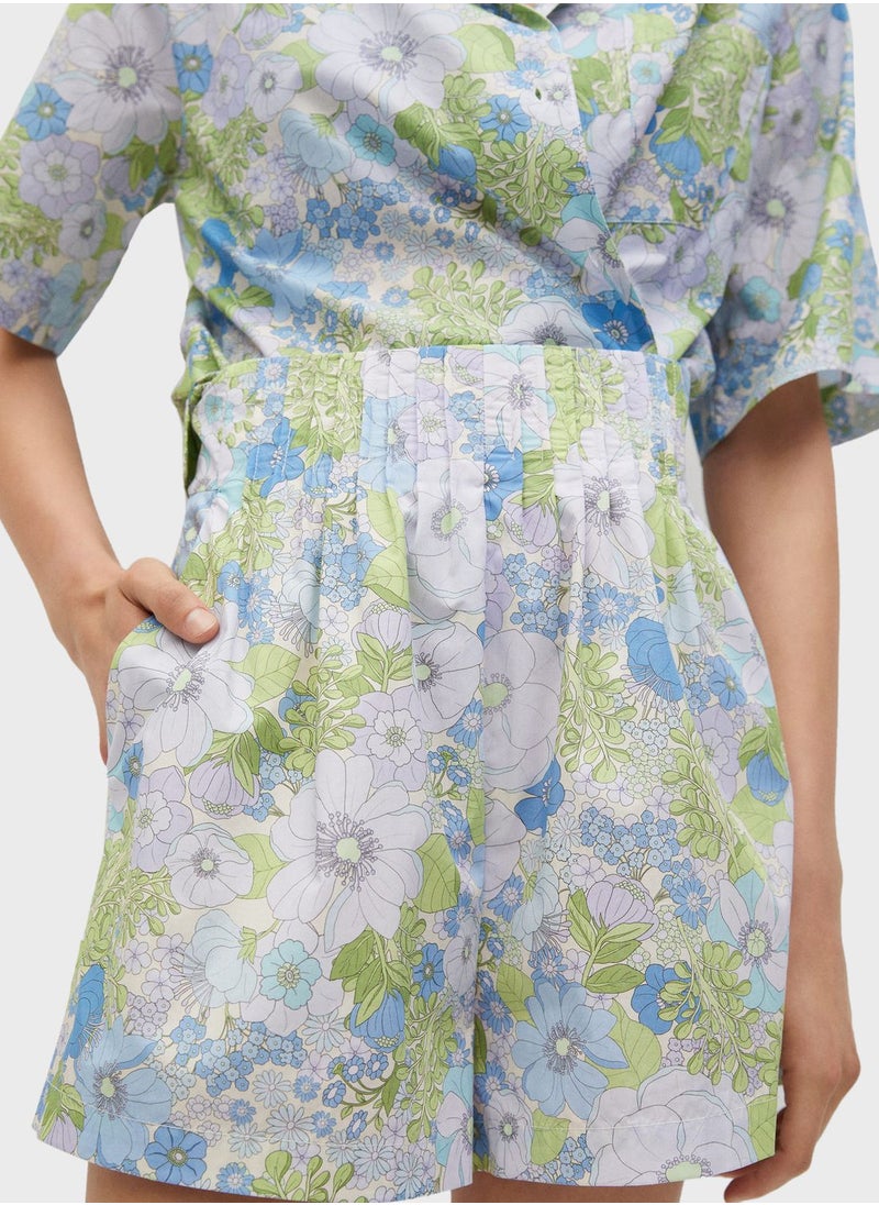 MANGO - High Waist Shorts - Image 1