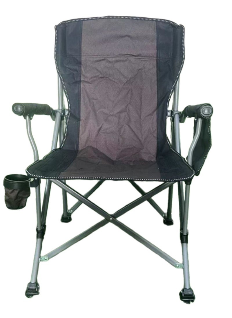 Camping Chair – Outdoor Folding Chair with Cup Holder, High Backrest, and Storage Bag – Ideal for Fishing, Beach, Studio, and Camping Use - pzsku/ZF29EA1AC548DF825C424Z/45/_/1729765531/8ab49c2f-cf35-4271-91a9-e1f02974b792