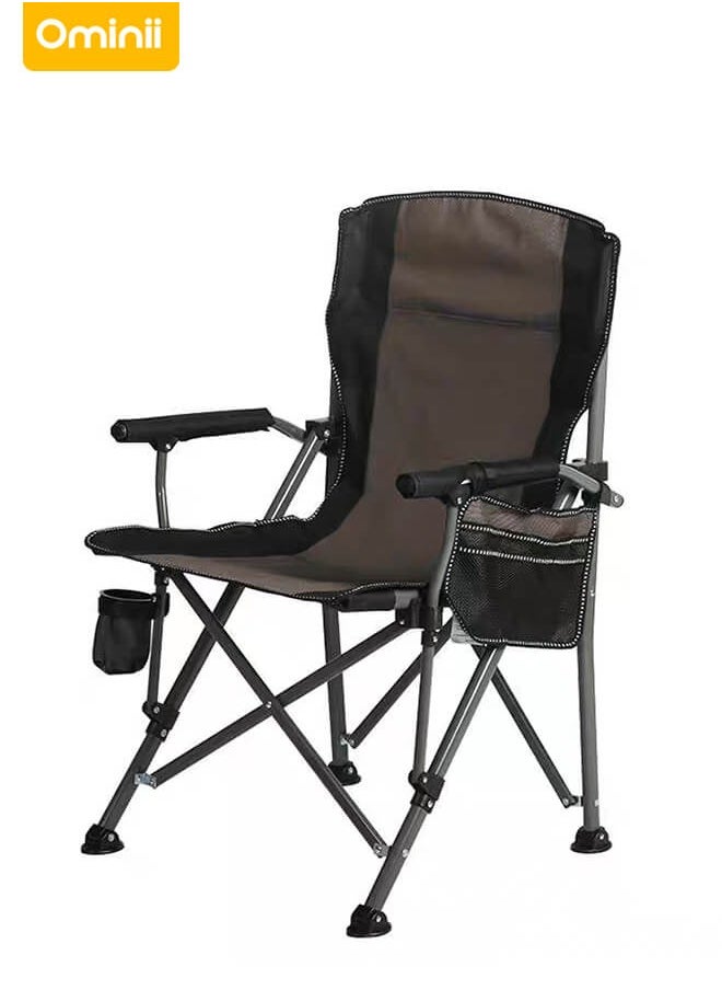 Camping Chair – Outdoor Folding Chair with Cup Holder, High Backrest, and Storage Bag – Ideal for Fishing, Beach, Studio, and Camping Use - pzsku/ZF29EA1AC548DF825C424Z/45/_/1729765715/19fd4eb3-102b-4cb5-bad0-1f6038c379ce