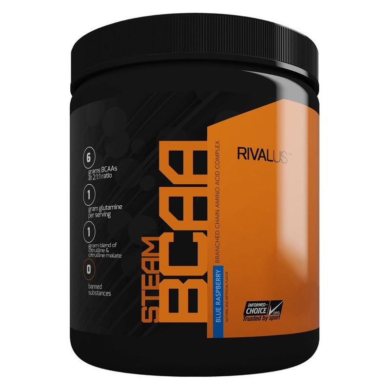 Rival Nutrition Steam BCAA- Blue Raspberry, 7.9 oz. - Image 1