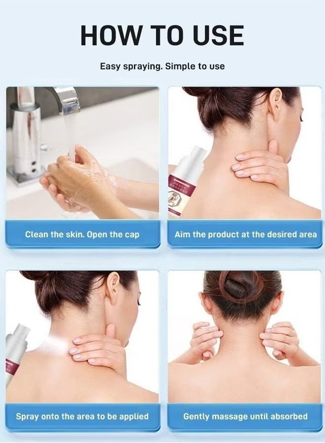 Cold Compress Spray for Cervical Spine Pain Relief Spray for Cervical Spine 30ml (5 packs) - Image 5