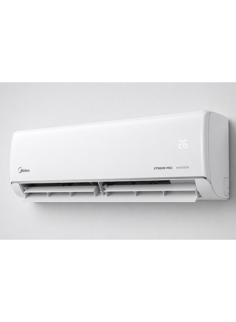 Midea Xtreme Pro Air Conditioner 1.5 HP Cooling & Heating - 12000 BTU - T3 Super Tropical Compressor - WiFi Smart Control - Ionizer - 3D Airflow - R32 - White - MSEFT-12HRN8F MSEFT-12HRN8F white - Image 1