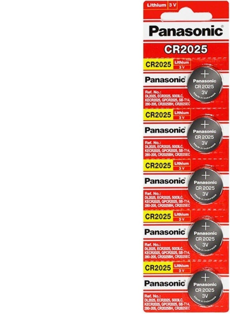 Panasonic 5-Piece Lithium Coin Cell Set Silver