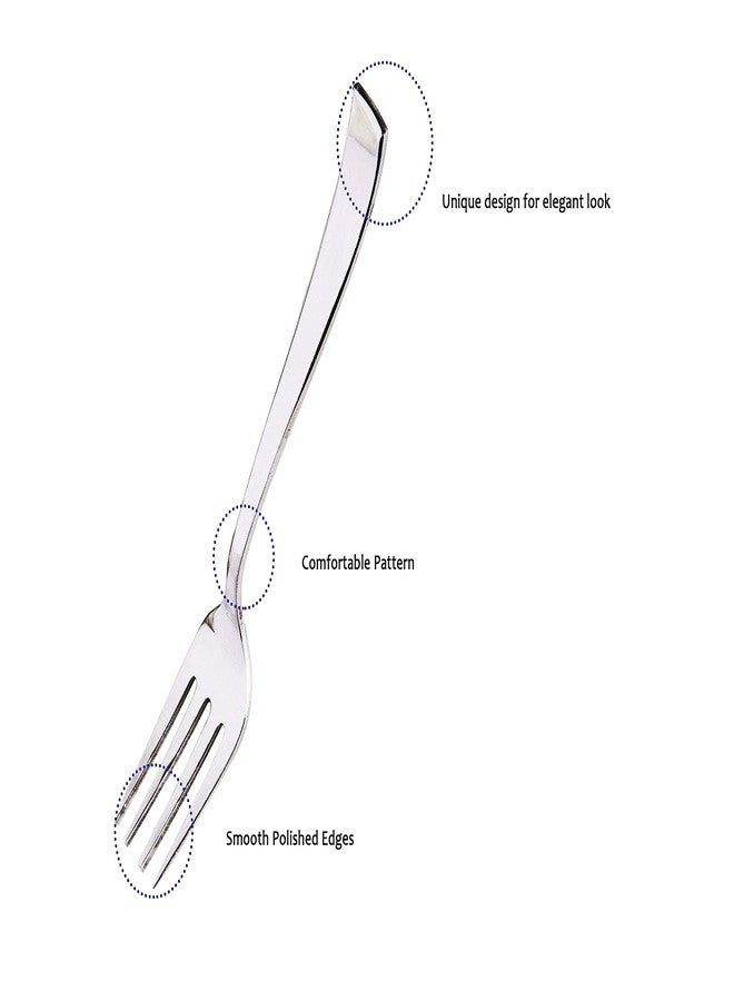 BLeaf Stainless Steel-Baby Fork Set (Pack of 12) - Image 3