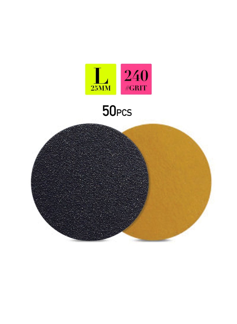 brunson Foot Sanding Paper Disposable Foot Sanding Paper Discs Pad for Electric Foot File Grinding Pedicure Tool 50pcs  - Image 2