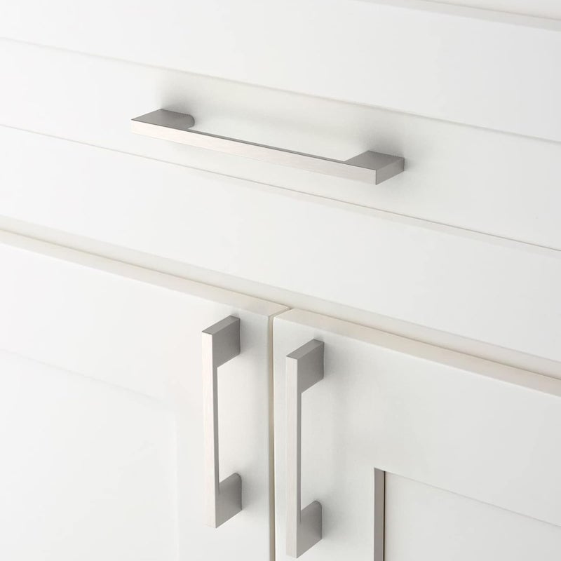 Amerdeco 10 Pack Brushed Satin Nickel Cabinet Pulls - 5 Inch(128MM) Hole Centers Kitchen Handles for Cabinets and Cupboards - ZH0060 - Image 4