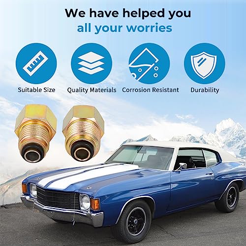 WIKIBB LS Swap Parts Power Steering Line Adapter Fitting Carbon Steel LS Pump To 3/8” Flare Older Style Line M16-1.5 to 5/8-18 Suitable for Camaro GTO Silverado LS1 LSX LS3 Replacement 605SOL - Image 3