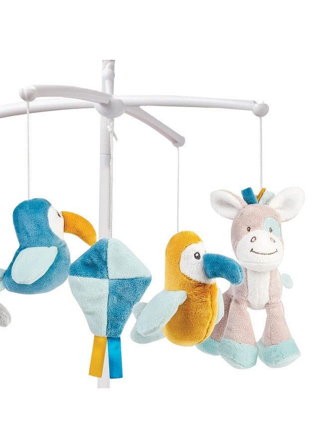Nattou Mobile with Music Box Tim and Tiloo, Gentle Lullaby La-Le-Lu, 37 X 31 X 9 cm, Blue/Yellow/Gray - Image 2