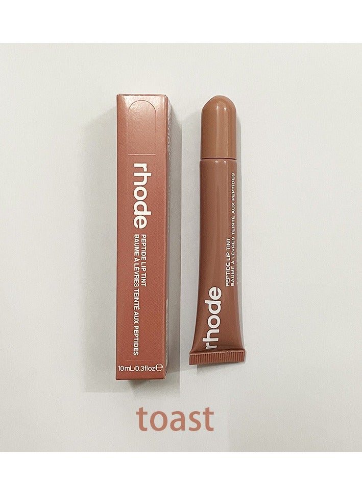 rhode Peptide Lip Tint, Lip Gloss Lip Balm Moisturizes Lips, Tinted Lipstick, Helps Lock Moisture for Fuller & Softer Lips 10ml (toast) 