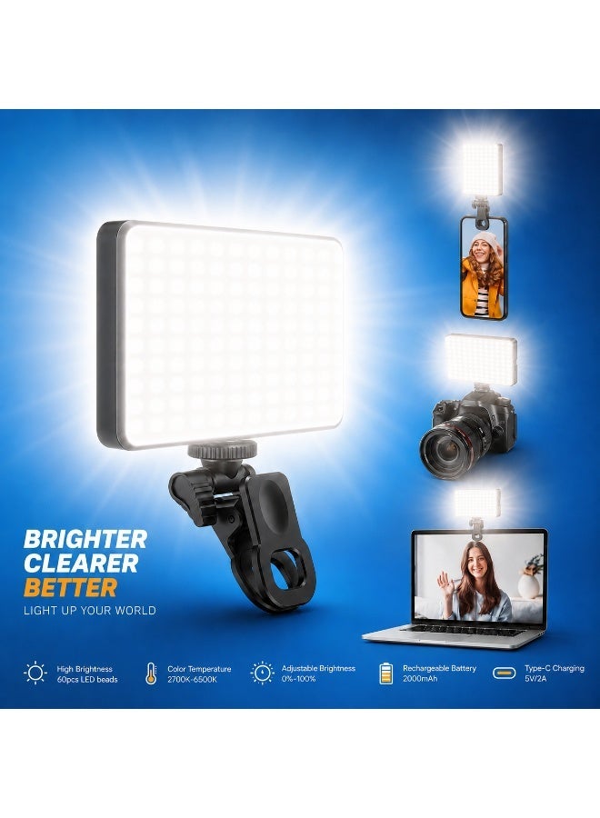 Selfie Ring Light for phones and cameras featuring powerful and professional LED lighting with adjustable color modes and brightness levels to suit your needs. Equipped with a powerful 1800mAh rechargeable battery—ideal for photography, content creation, videos, vlogs, and live streaming. - Image 1