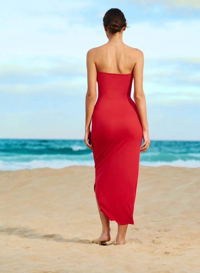 UNDIZ Strapless Fitted Dress