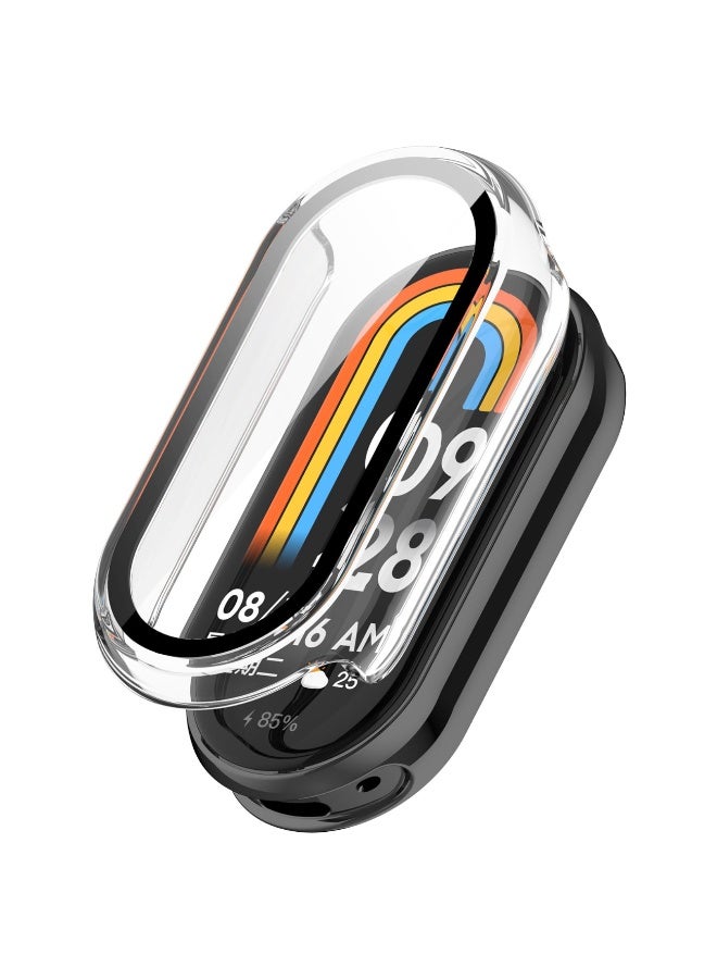 1Pcs Screen Protector Compatible with Xiaomi Band 10 Case Hard PC Protetcive Cover for Xiaomi Band 10 NFC Smartband (Clear) - Image 1