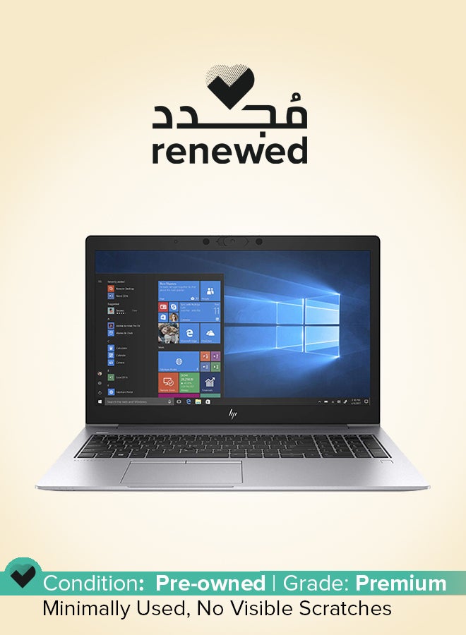 HP Renewed - EliteBook 850 G6 With 15.6-Inch Display,Intel Core i7-8565U/16GB DDR4/8th Gen/512GB SSD/Intel UHD Graphics 620/Windows 10 Pro _ English/Arabic Silver - Image 1