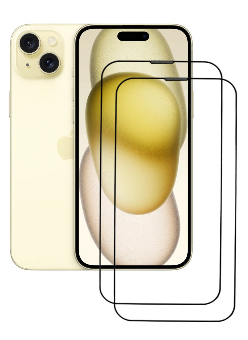 أكاليكس قطعتين، واقي شاشة عالي الجودة لهاتف آيفون 15 - Image 1