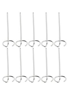 RACO RACO 10 Pcs Stainless Steel Barbecue Stick Air Fryers Air fryer BBQ Skewers Standing Kebab Skewers  - Image 1