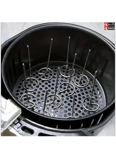 RACO RACO 10 Pcs Stainless Steel Barbecue Stick Air Fryers Air fryer BBQ Skewers Standing Kebab Skewers  - Image 5