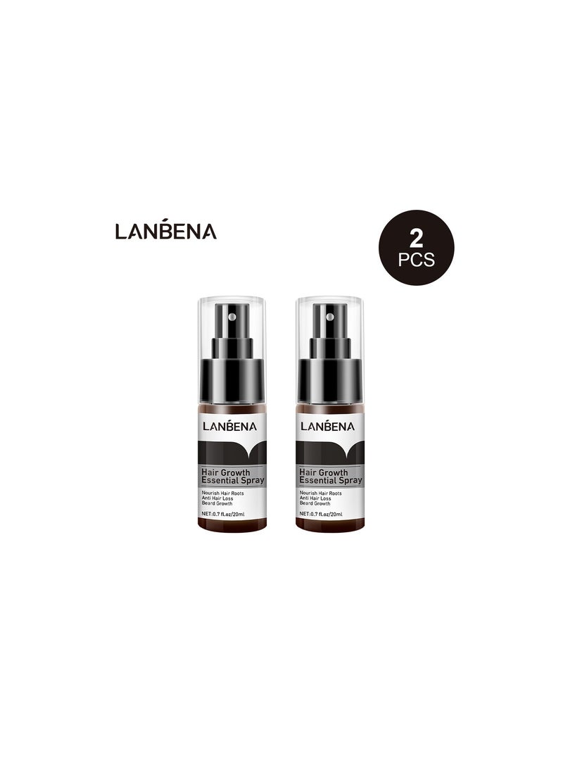 LANBENA Hair Growth Essential Spray 20ML 2 Pack - Image 1