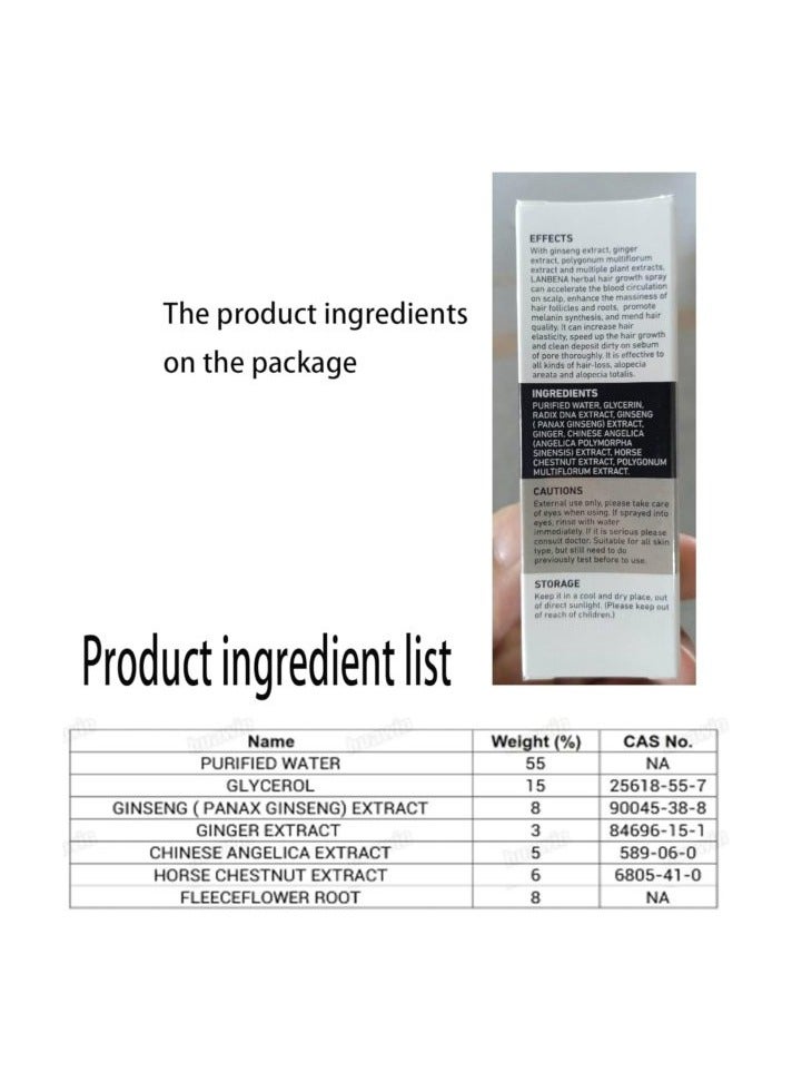 LANBENA Hair Growth Essential Spray 20ML 2 Pack - Image 3