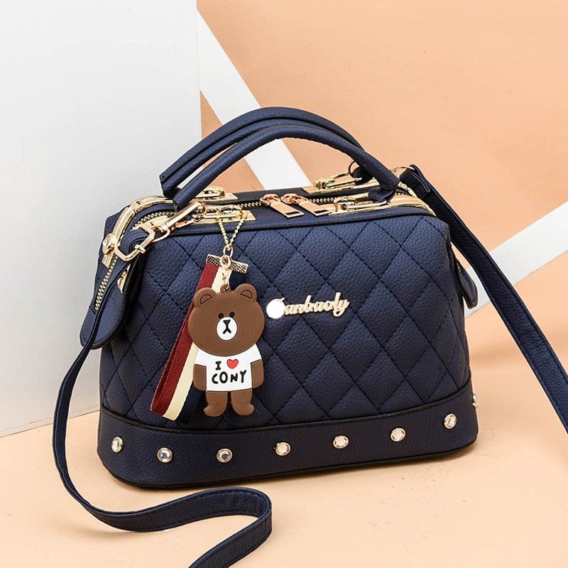 Bags For Women 2025 New Fashion Women'S Bag Quilted Small Fragrance Handbag Boston Shoulder Bag - Image 4