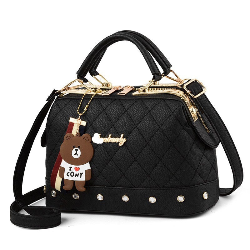 Bags For Women 2025 New Fashion Women'S Bag Quilted Small Fragrance Handbag Boston Shoulder Bag - Image 5