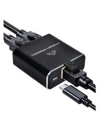 Gigabit Ethernet Network Switch 1 to 2 – High-Speed 1000Mbps Ethernet Splitter with USB-C - pzsku/ZF29F9F533D1B78094644Z/45/1748333137/564f4690-a0d0-450a-af7f-342f5d023664