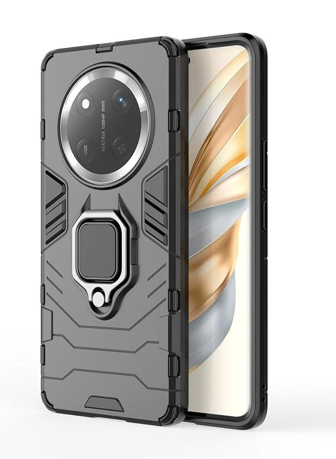 Honor X9c 5G Case Cover Protector Accessories with Camera Len Protection Anti-Scratch Shockproof Anti-Fingerprints Back Cover with 360 Car Mount Magnetic Ring Holder Case Protector - Image 1