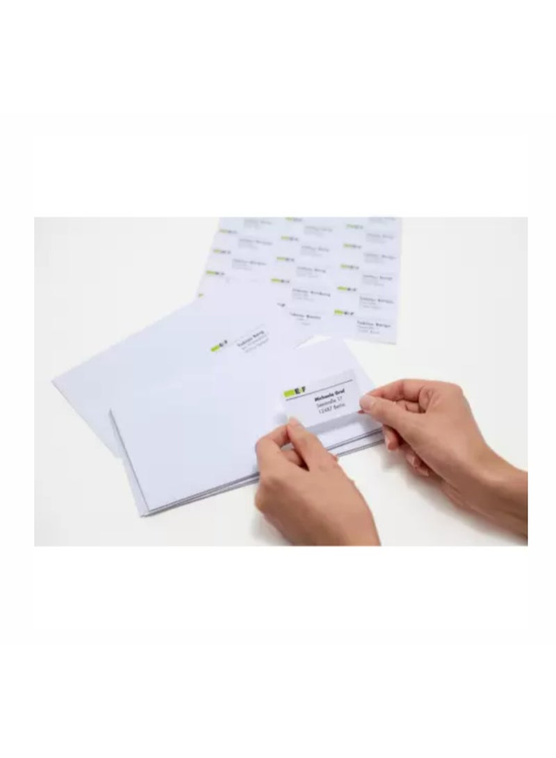 هيرما ملصقات متعددة الأغراض، 20 × 50 مم، بيضاء، التصاق دائم، للكتابة اليدوية - Image 4