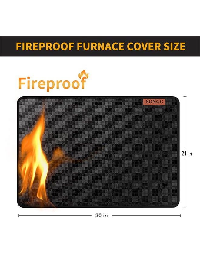 SONGC Stove Top Cover for Electric Stove,30×21 Inches Electric Stove Top Cover， Heat Resistant Stove Top Covers for Electric Stove, Glass Stove Top Protector，Electric Stove Top Cover Mat, Fireproof black - Image 2