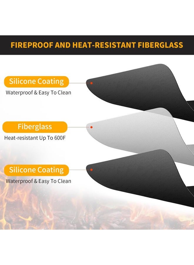 SONGC Stove Top Cover for Electric Stove,30×21 Inches Electric Stove Top Cover， Heat Resistant Stove Top Covers for Electric Stove, Glass Stove Top Protector，Electric Stove Top Cover Mat, Fireproof black - Image 5