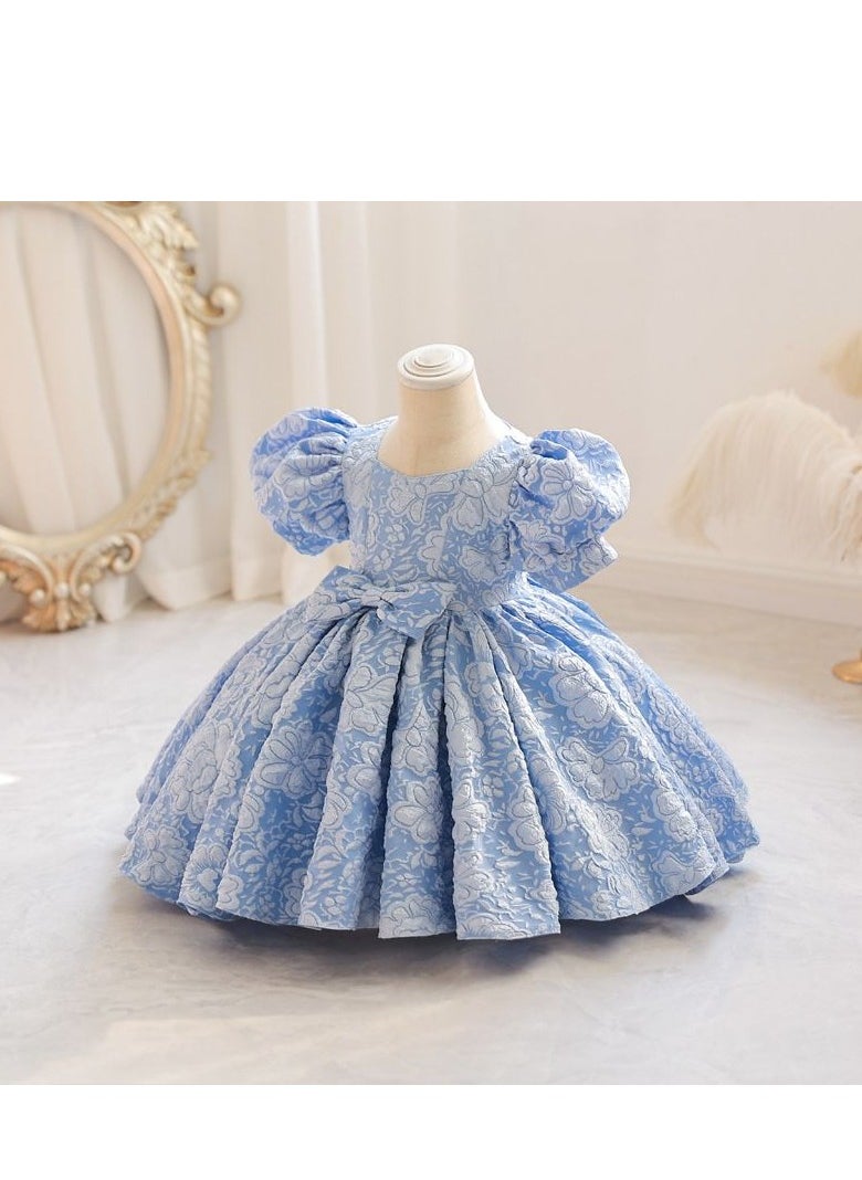 KUYING New Girls' Puffy Dress Birthday Dress Dress 