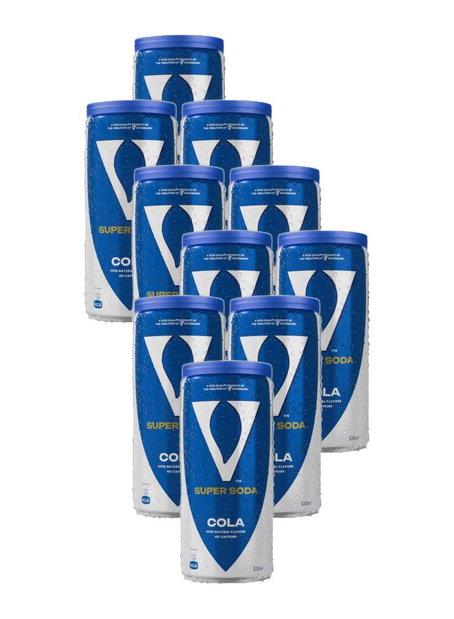 في كولا عبوة من 10 علب مشروب غازي سوبر سعة 300 مل - Image 1