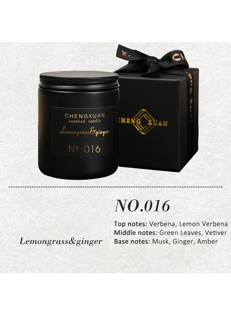 تشنغ شمعة معطرة، معطر جو طبيعي يدوم طويلاً، شمعة من شمع الصويا للنساء، 80 جرام (عشب الليمون والزنجبيل) - Image 2