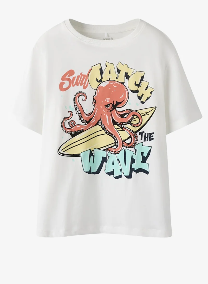 NAME IT Kids Graphic Crew Neck T-Shirt