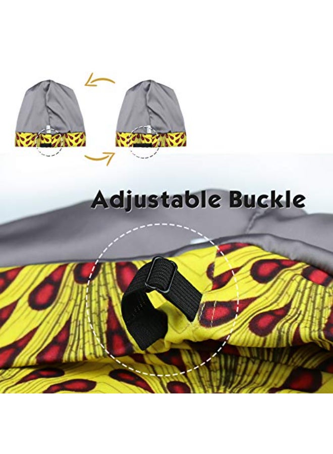 FocusCare Hair Cap for Sleeping Satin Lined Black Women with Locs Dreadlock Natural - Image 4