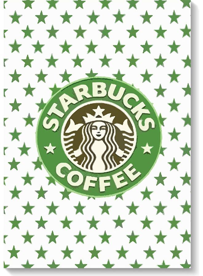 Decorative Starbucks Wall Art Painting White/Green/Brown 40 x 60cm - Image 2