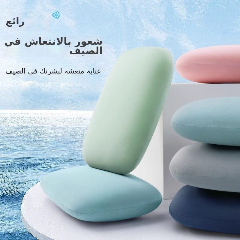 Office Nap Pillow, Cooling Ice Silk Sleep Pillow for Students and Kids - Image 3