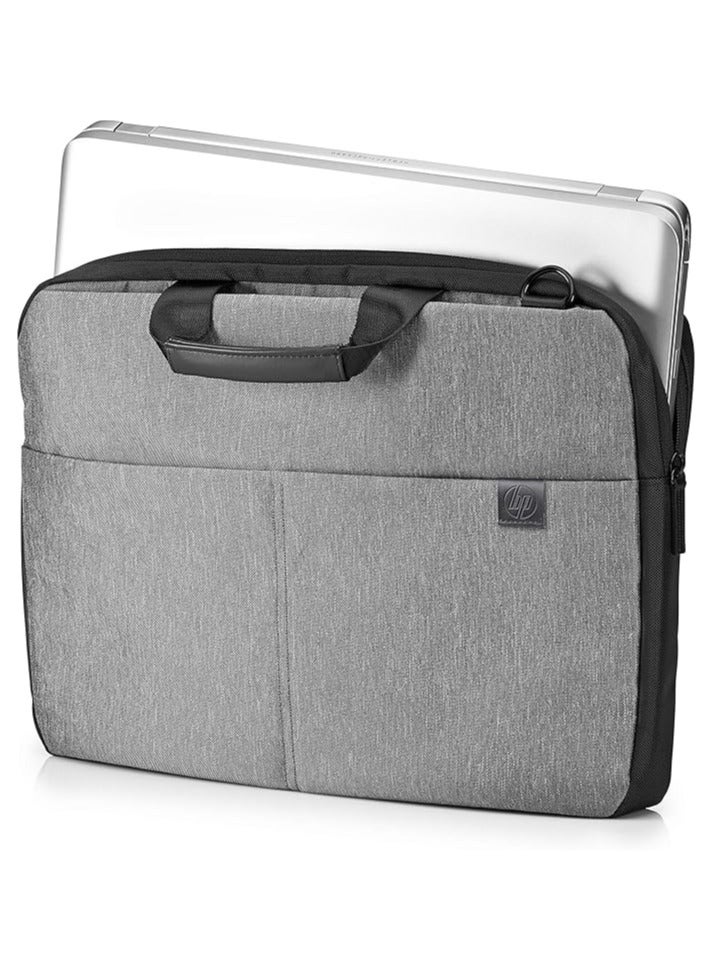 HP حقيبة لاب توب سليم L6V68Aa، 15.6 بوصة - رمادي - Image 3