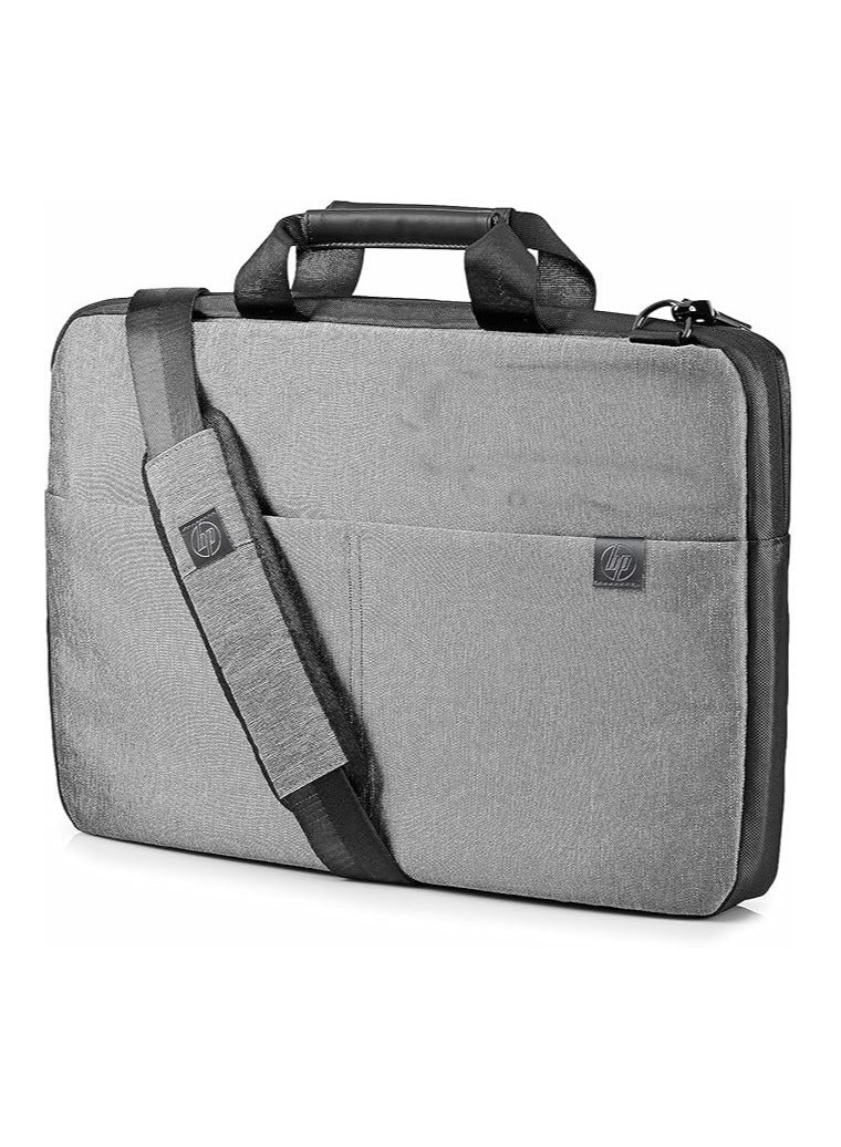 HP حقيبة لاب توب سليم L6V68Aa، 15.6 بوصة - رمادي - Image 1