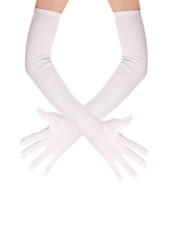 NESVIB Cotton Full Hand Glove For Summer, Dust & Sun Protection for Men, Women White Color - Image 3