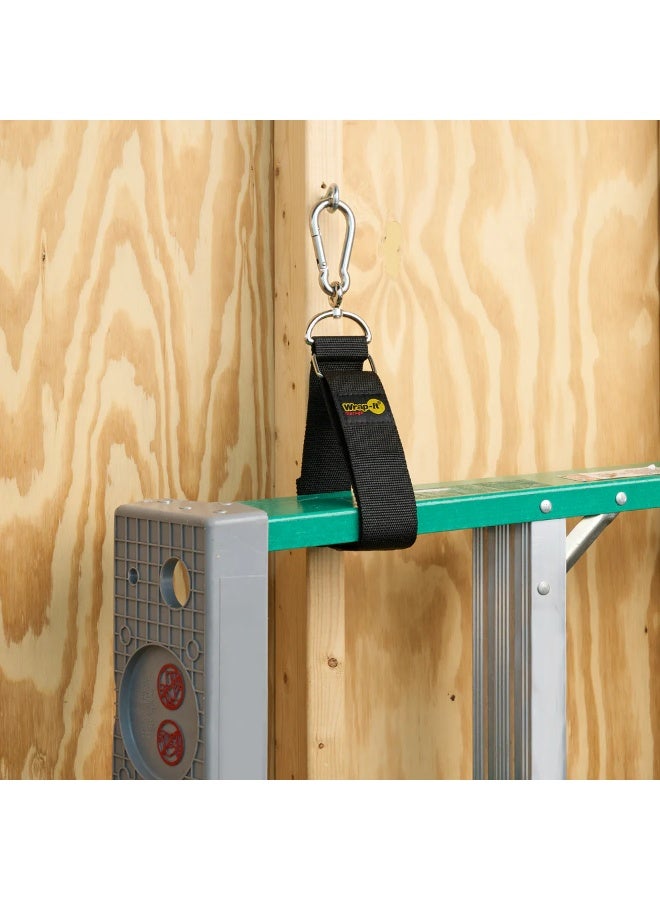 Wrap-It Storage Hook N Hang Storage Strap Black Holds Up To 350 Lbs 32-Inch - Image 2