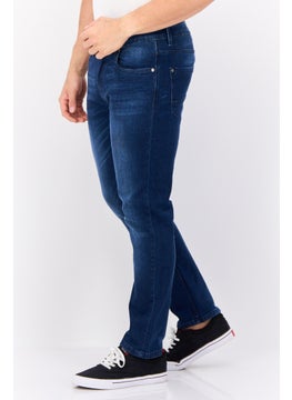 CROSSHATCH Men Slim Fit Wash Stretchable Denim, Blue  - Image 3