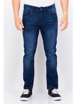CROSSHATCH Men Slim Fit Wash Stretchable Denim, Blue  - Image 1